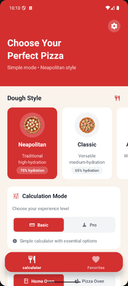 Pizzaiolo.dad app screenshot