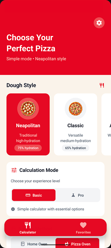 Pizzaiolo.dad app screenshot